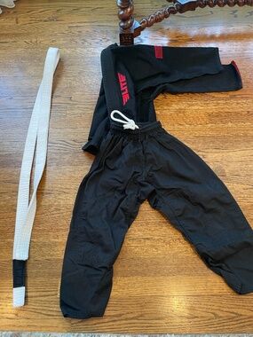 Black and red kids Elite jiu jitsu gi